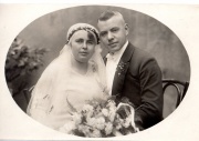 Hochzeit / Wedding Johannes Zohren & Sybilla Lenders 08.10.1929 in Düsseldorf/D